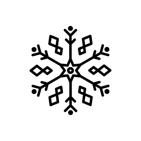 Snowflake Icon Vector 12178238 Vector Art At Vecteezy