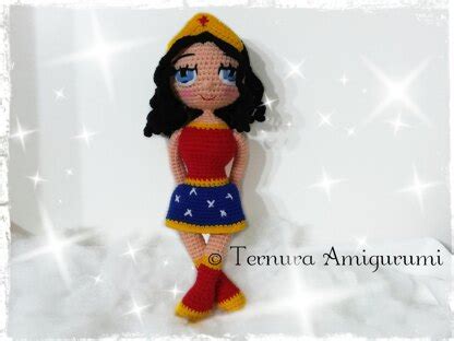 Doll Wonder Woman Crochet Pattern Crochet Pattern By Ternura Amigurumi