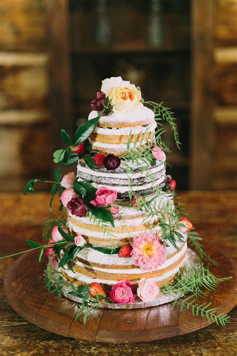 20 Naked Wedding Cakes That Are Better Without Frosting WeddingWire