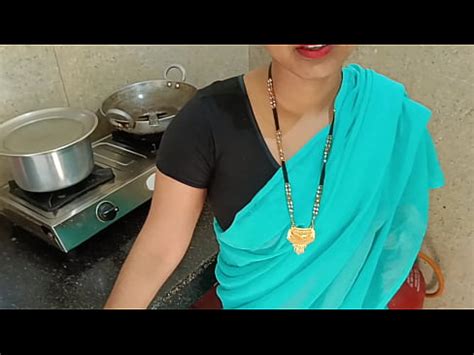 Newly Married Housewife Was Chatting With Husband And Getting Fuck With Step Brother In Kitchen