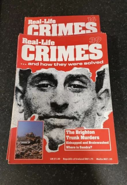 Real Life Crimes And How They Are Solved Magazine Issues 16 39 £25 00 Picclick Uk