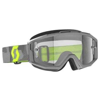 Gafas De Motocross Scott Split Otg Light Grey Neon Yellow Clear Works