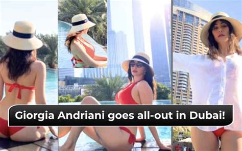 Giorgia Andriani Drops Sizzling Pictures In A RED HOT Bikini From Her Dubai Getaway Sky11