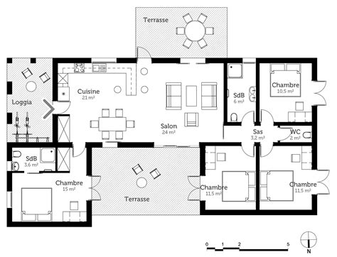 Plan Maison De Plain Pied Avec Loggia Ooreka Artofit