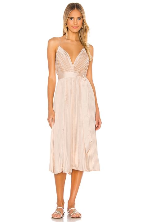 LPA Kinsley Dress In Peach Nude REVOLVE