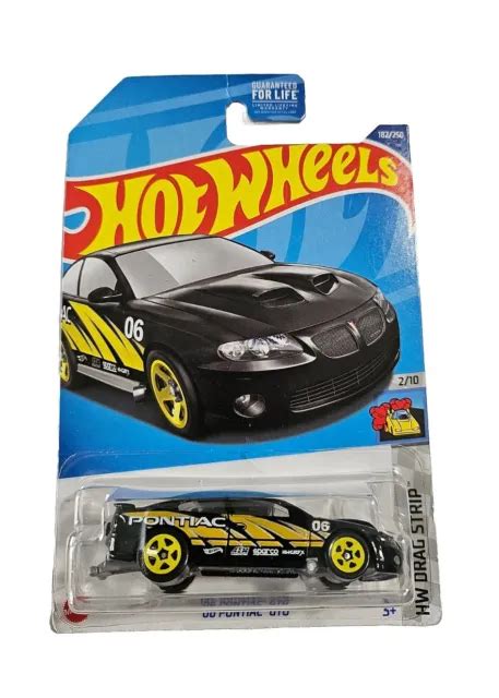 HOT WHEELS 06 Pontiac GTO HW Drag Strip Series 2 10 noir moulé sous pression échelle 1 64 EUR