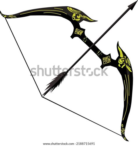 Vector Arrows Bows Weapons Ancient Knights Stock Vector Royalty Free