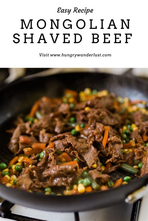 Simple Mongolian Shaved Beef Recipe | Hungry Wanderlust