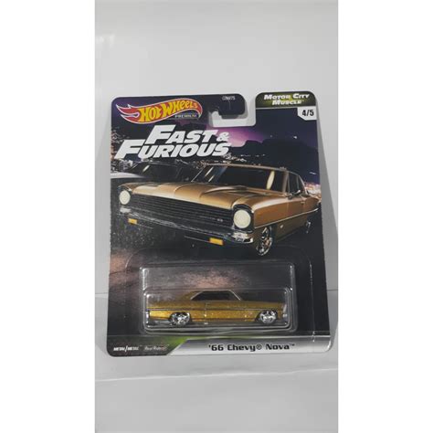 Chevy Nova 66 2019 Velozes E Furiosos Premium 2019 1 64 Hot Wheels Shopee Brasil