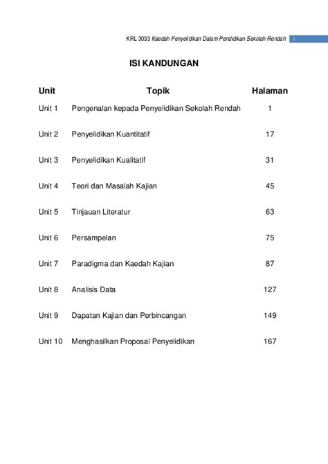 Pdf Krl 3033 Kaedah Penyelidikan Dalam Pendidikan Sekolah Rendah