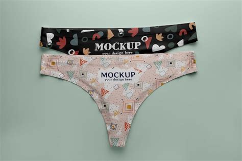 Maquete De Lingerie Feminina Plana Psd Premium