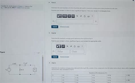Solved Part A Consider the circuit shown in Figure 1) | Chegg.com