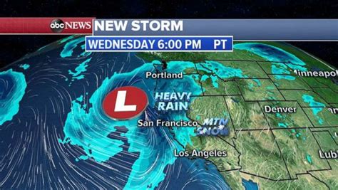 Nor'easter heads out as late-season storm targets West Coast - ABC News