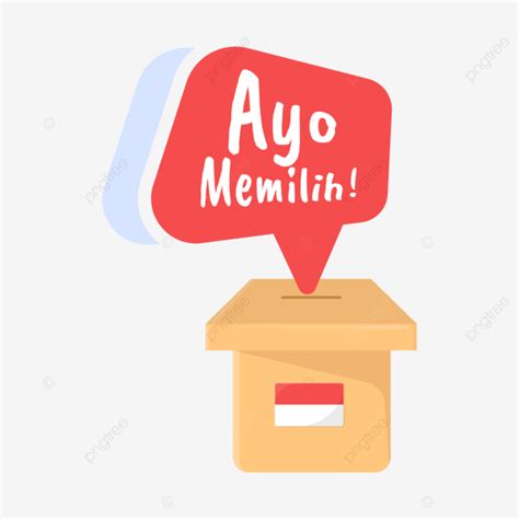 Kotak Pemilu Kpu Sukses Dengan Baloot Vector Pemilu D