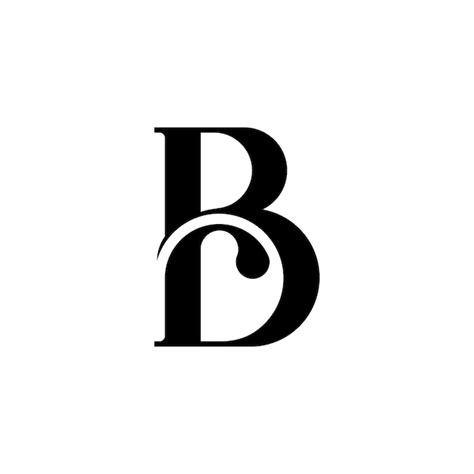 Premium Vector Modern Initial B Lettering Monogram Logo Design