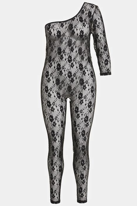 Combinaison One Shoulder Ouverture Dentelle Body Lingerie