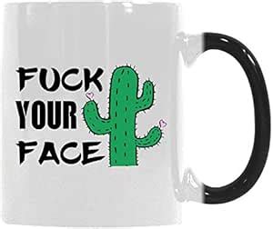 Amazon Gift Coffee Mug Cup Fuck Your Face Funny Cactus Inspired Phish Gift Morphing Mug