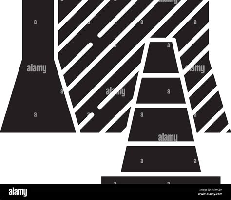 Suburban Signs Black Icon Vector Sign On Isolated Background Suburban