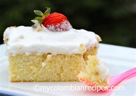 Torta De Tres Leches Three Milks Cake My Colombian Recipes