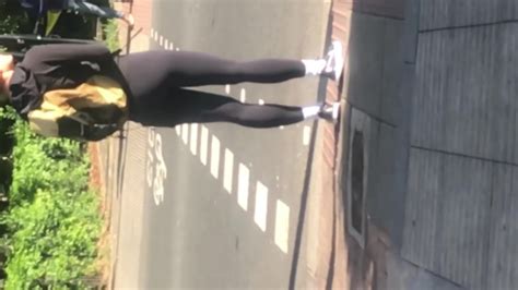 BEAUTIFUL SLIM BRUNETTE CANDID ASS ThisVid