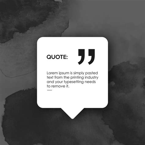 Premium Vector Dark Text Watercolor Texture Quote Template