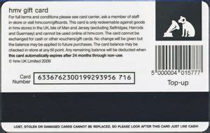 Gift Card: HMV noir (HMV, United Kingdom of Great Britain & Northern ...