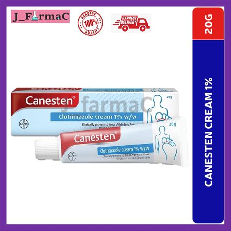 Canesten Antifungal Cream 20g Ubat Krim Sapu Untuk Antikulat Kurap