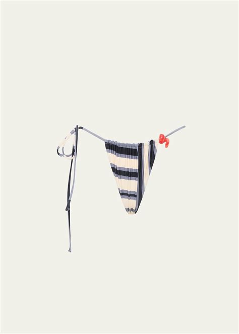 Sir Verve Beaded String Bikini Bottoms Bergdorf Goodman