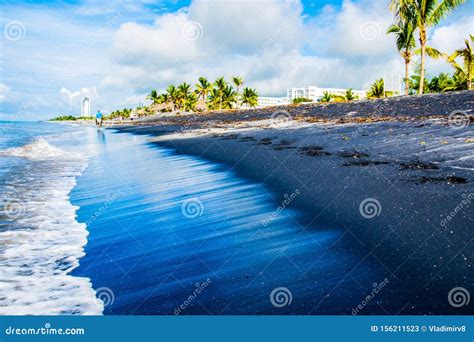 Panama Beach A Rich Blue Of The Sky And Water Royalty Free Stock