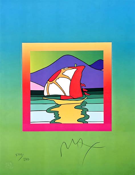 Quantas Cartas De Cada Naipe Tem No Baralho - Peter Max - Geometric Profile and Sailboats, Peter Max For Sale at 1stDibs