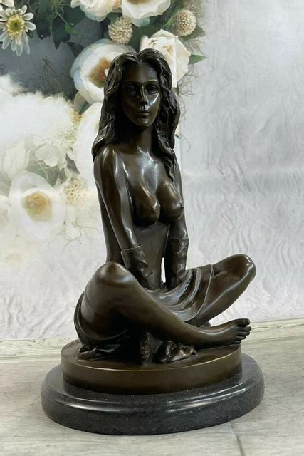 BRONZO STATUA ARREDO Casa Naked Nude Woman Riposo Classico Art Deco Romana EUR PicClick FR