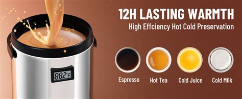 Amazon Wantjoin Insulated Beverage Dispenser Cup Hot Cold Water Urn For Catering