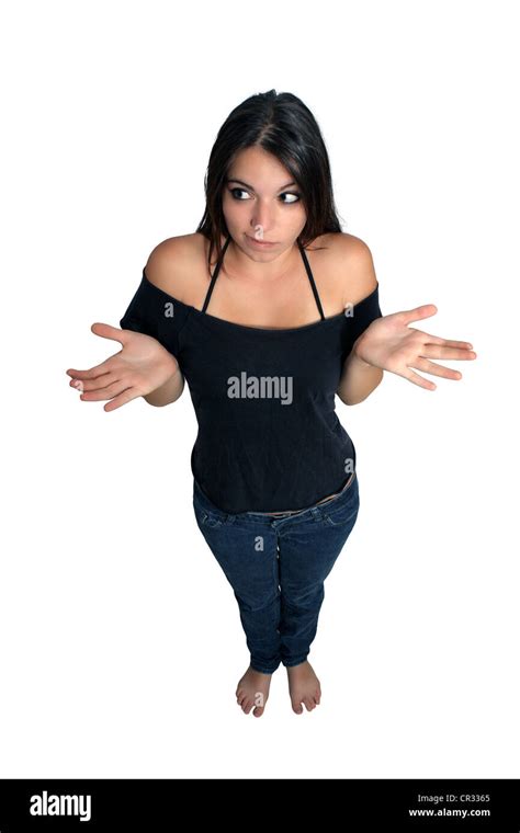 Beautiful Brunette Full Length Stock Photo Alamy