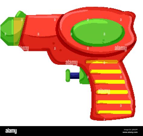 Summer Water Gun Toy Cartoon Vector Illustration Stock Vector Image