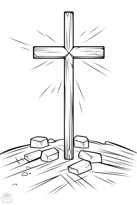 Cruz Para Colorir - 40 Desenhos Para Imprimir e Pintar