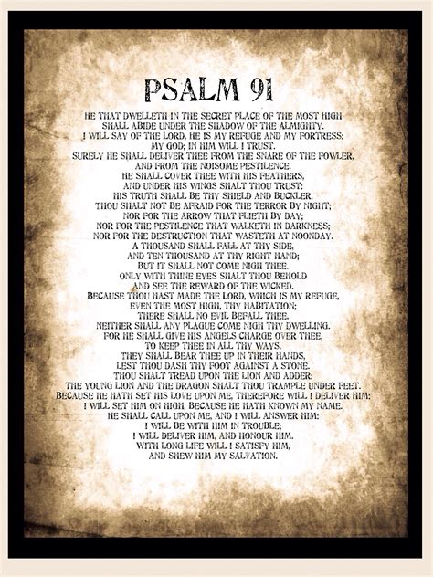 psalms 91 king james version 6
