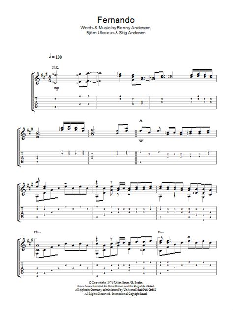 Fernando | Sheet Music Direct