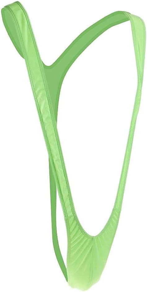 Buy Generic Men Borat Mankini Swimsuit Thong Lingerie Trunks C String Bikini Green Online At