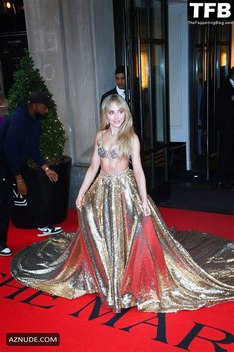 Sabrina Carpenter Sexy Seen Flaunting Her Hot Figure At The Met Gala In New York City Aznude