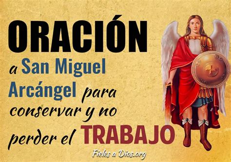 Oración a San Miguel Arcángel para Conservar y no Perder el Trabajo ...