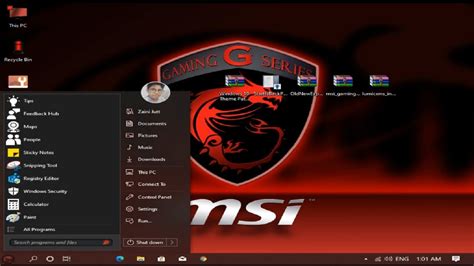 Install MSI Gaming theme For Windows 10 | Make your PC look cool ...