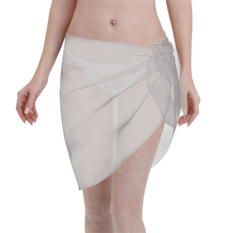 Coaee Gary Women S Short Sarongs Beach Wrap Sheer Bikini Wraps Chiffon Cover Ups For Beach