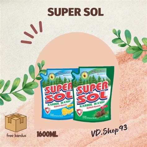 Jual Super Sol Karbol Wangi Jumbo Ml Shopee Indonesia