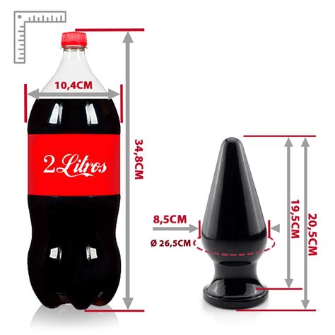 Plug Anal Grande Flexível Liberty 20 5 x 8 5cm Preto Brilhante Sex