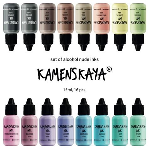 Hobby farby Sada alkoholových atramentov Nude Kamenskaya x ml Umelecké potreby s