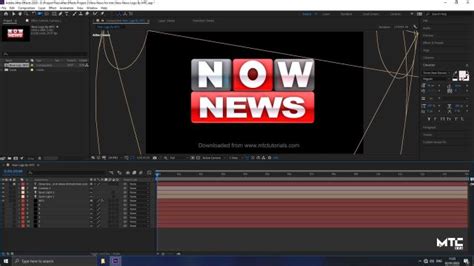 Customizable News Logo After Effects Template MTC TUTORIALS