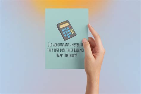 Funny Accountant Birthday Card Printable Accountant Birthday Etsy