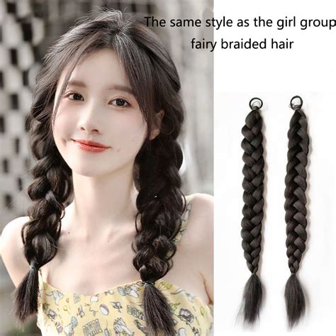 Wig Braids Hot Girl Dirty Braids Ponytail Y2k Sweet Cool Twist Braids Boxing Braid Hair Clip
