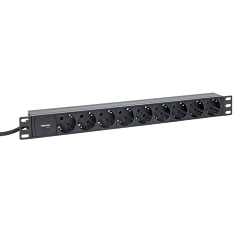 Блок розеток PDU TERACOM PRO 19" 1U 16А/250В 9 розеток Schuko шнур ...
