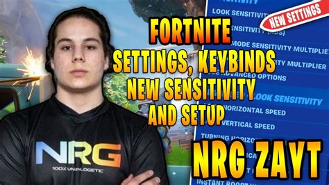 Nrg Zayt Fortnite Settings Keybinds And Setup Updated 2020 Youtube